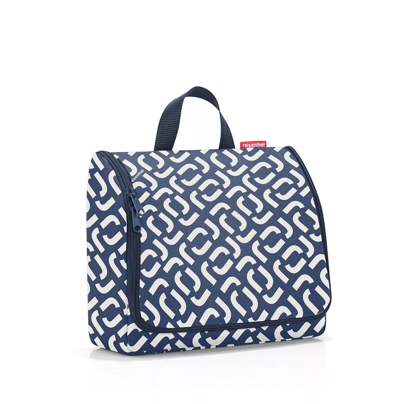 Toiletbag xl signature navy trousse de toilette a suspendre - reisenthel