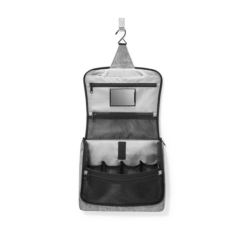 Toiletbag xl twist silver trousse de toilette a suspendre - reisenthel