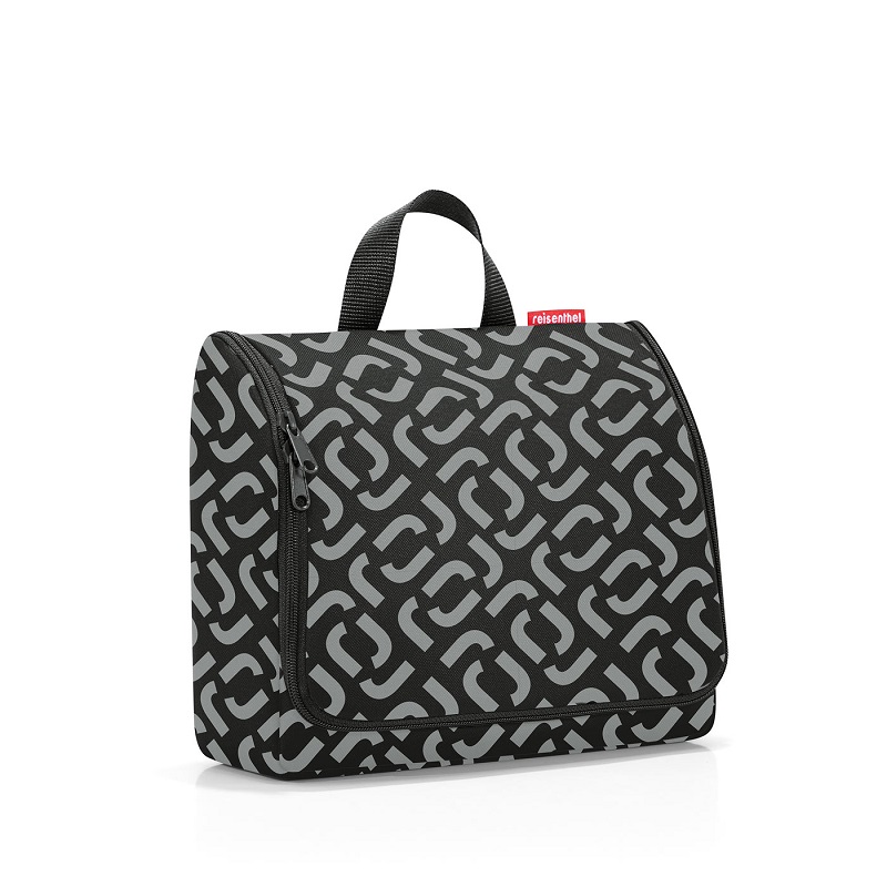 Toiletbag xl signature black trousse de toilette a suspendre - reisenthel