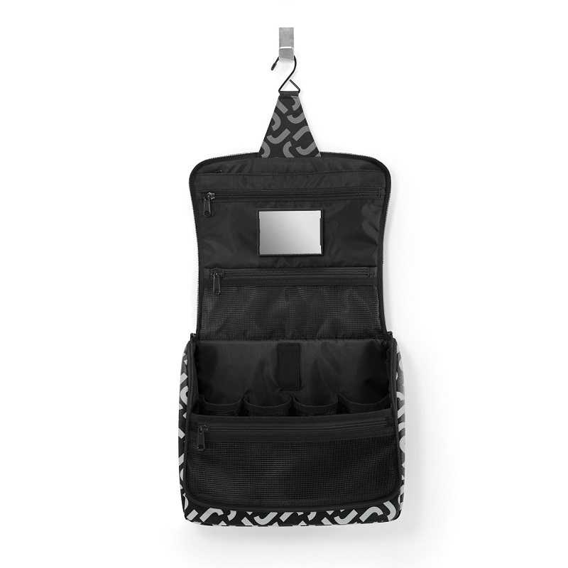 Toiletbag xl signature black trousse de toilette a suspendre - reisenthel