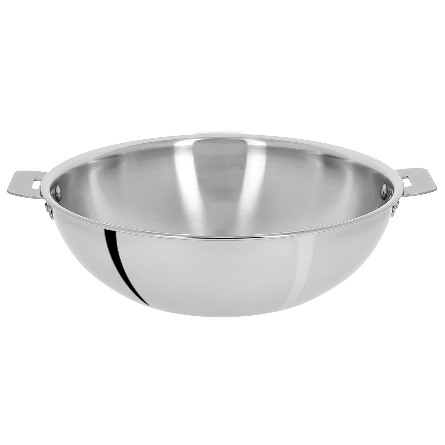 Wok induction en inox multiply casteline amovible 28 cm - cristel