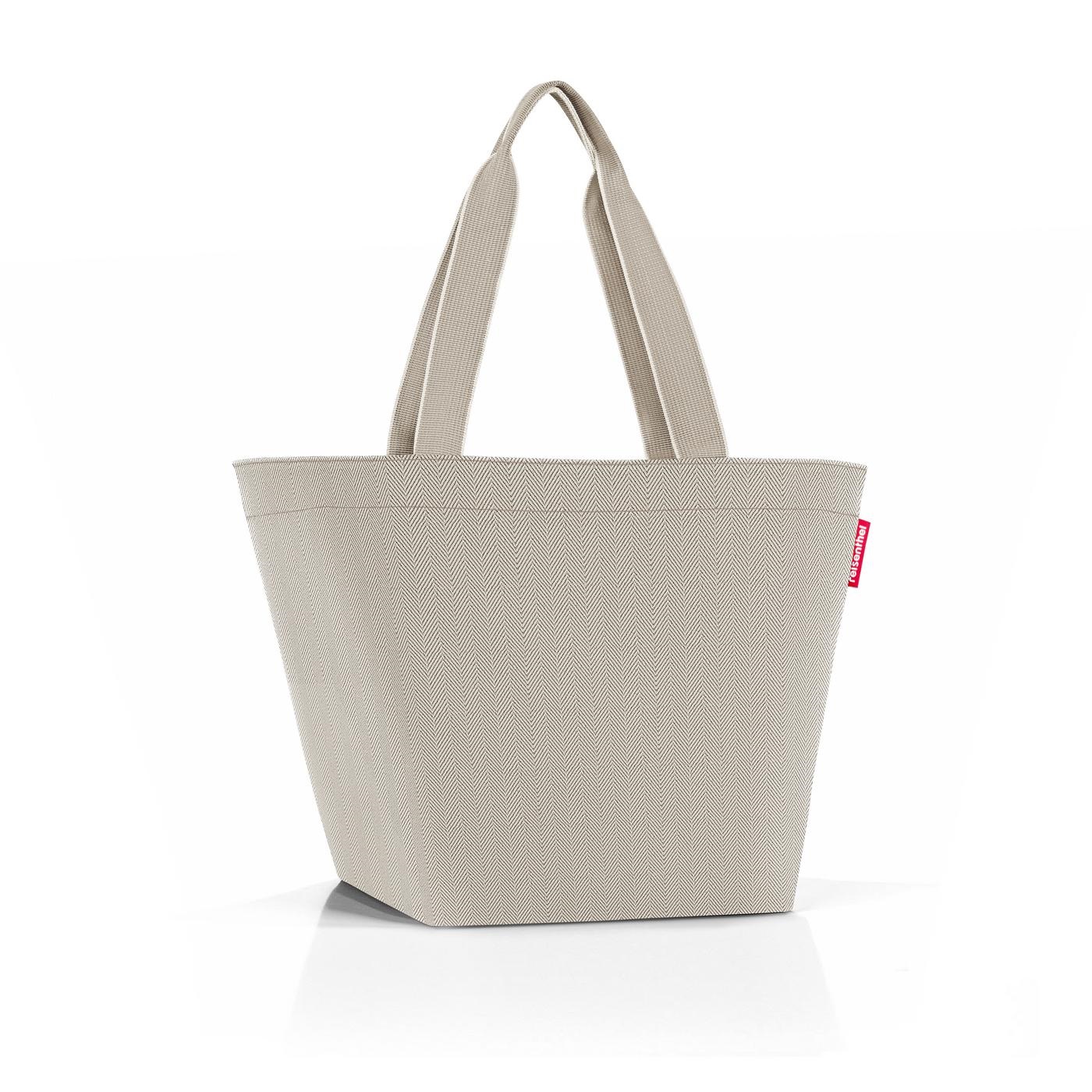 Shopper m herringbone sand sac shopping multi-usages - reisenthel