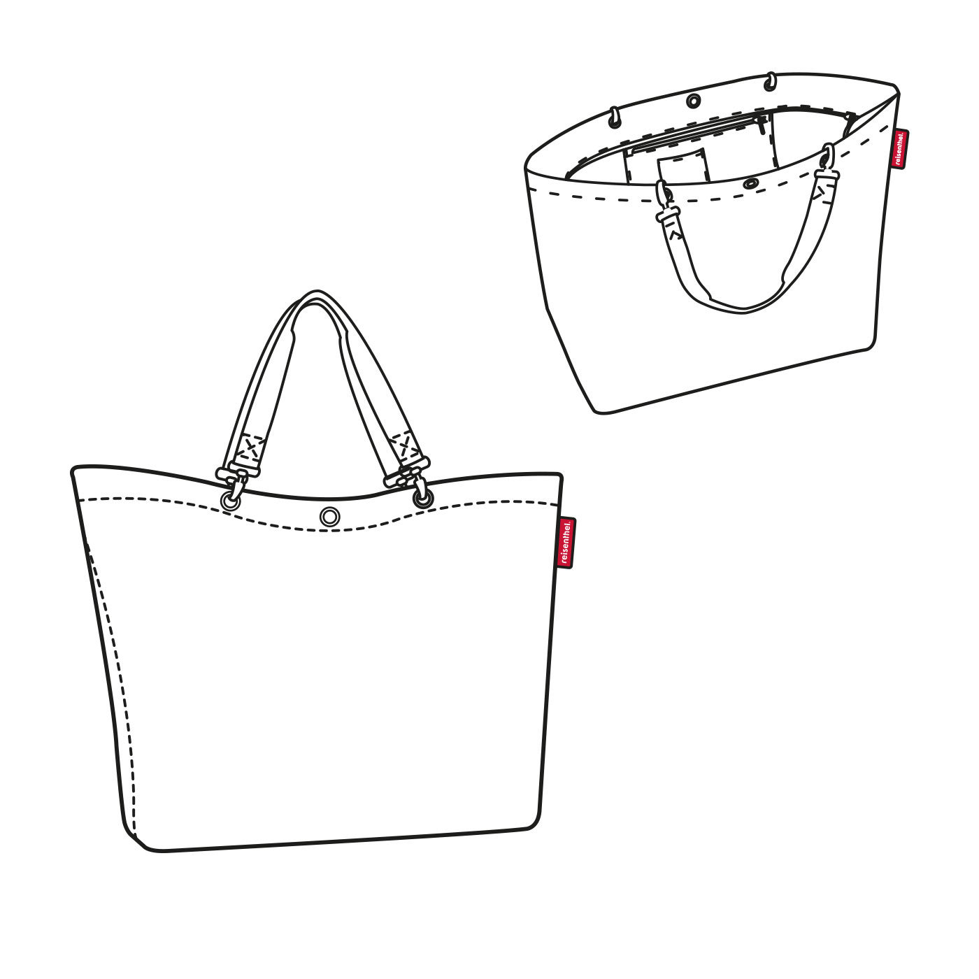 Shopper xl sac de plage flora blue - reisenthel