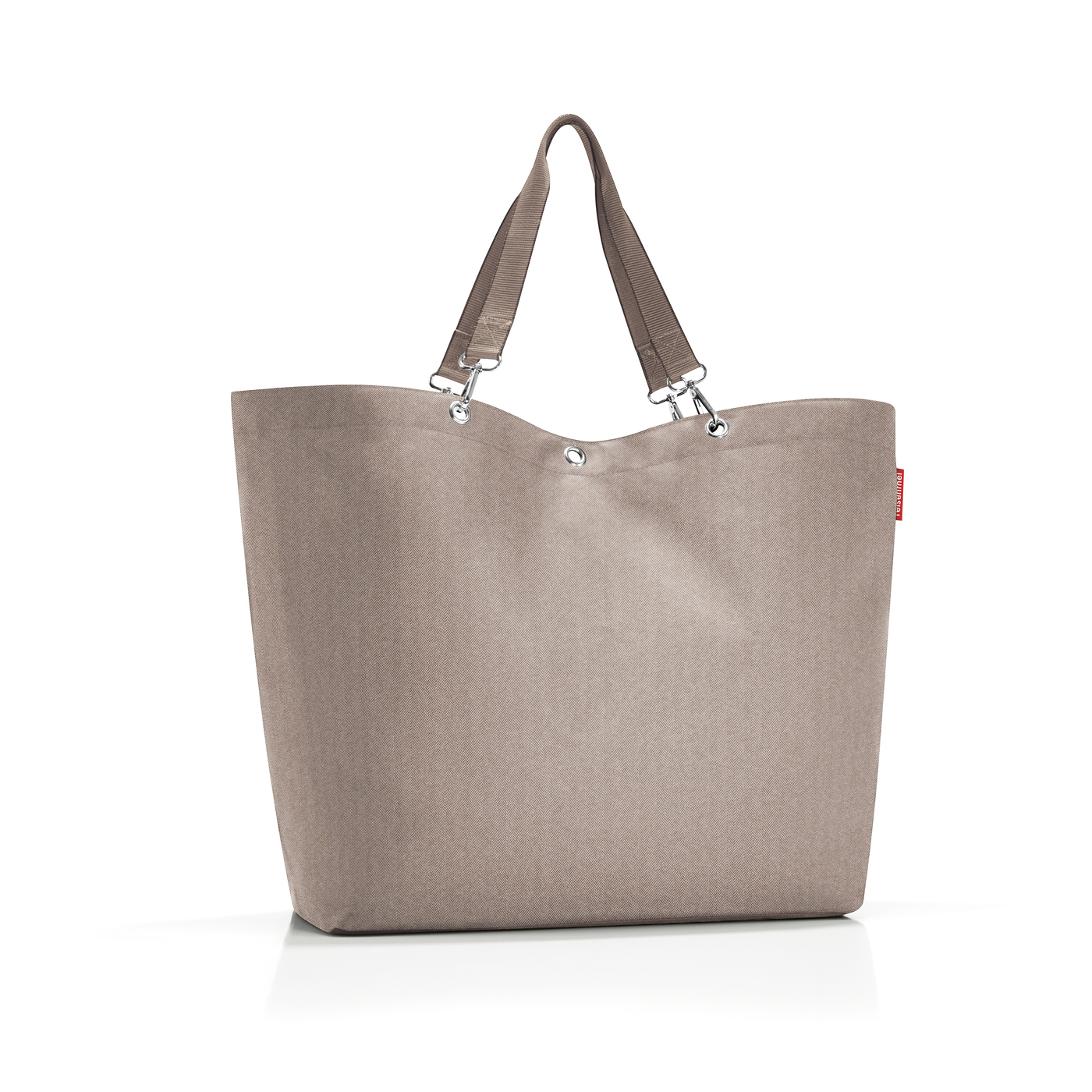Shopper xl sac de plage herringbone mokka - reisenthel