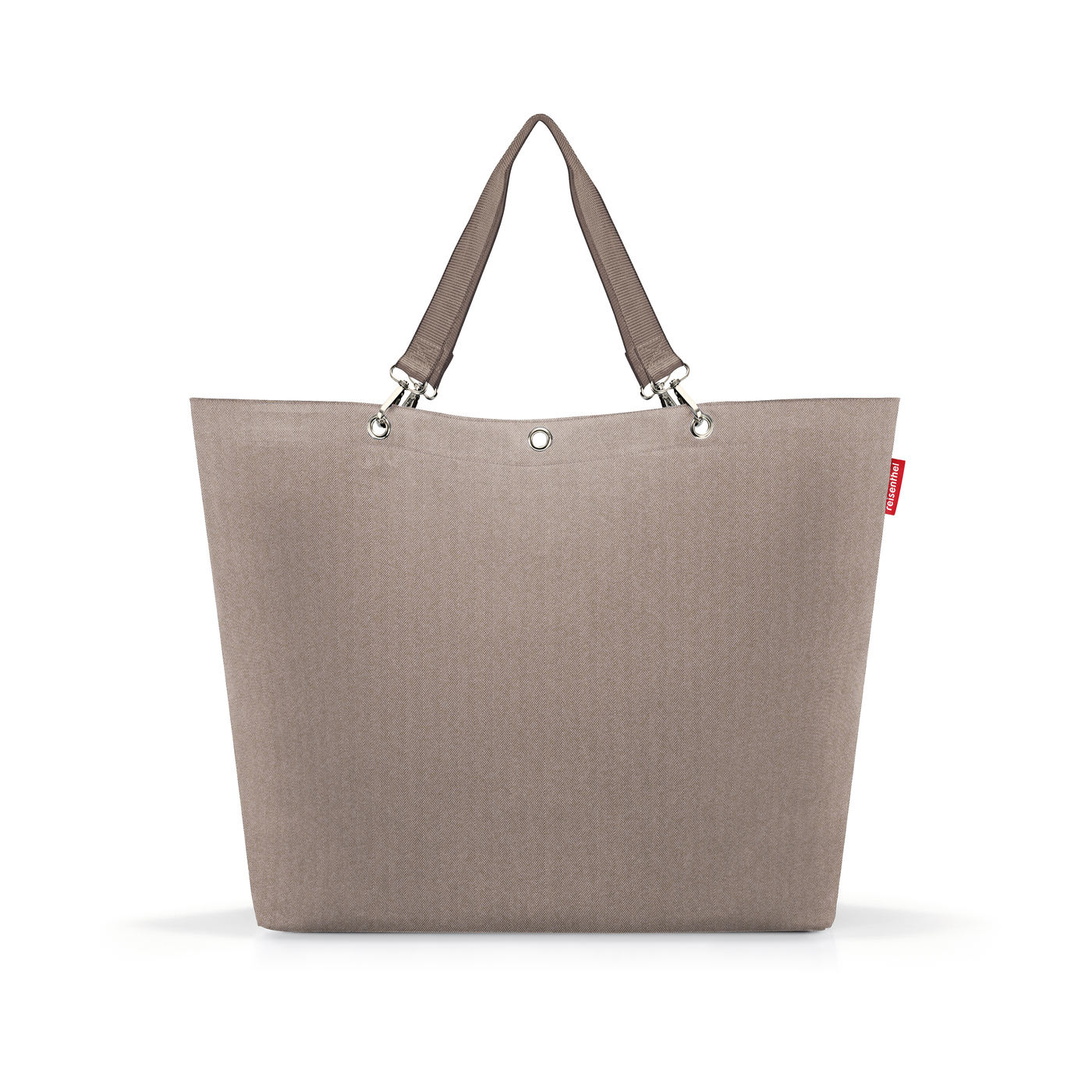 Shopper xl sac de plage herringbone mokka - reisenthel